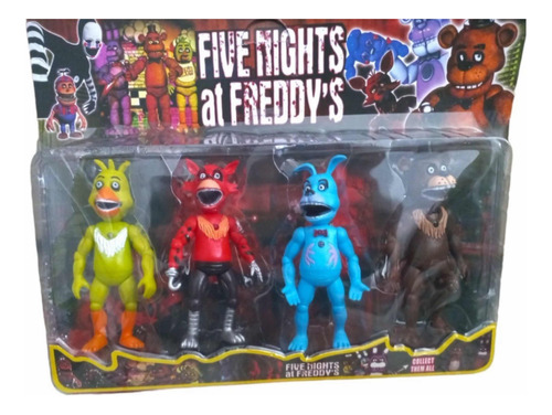 Set Muñecos Five Nights At Freddys Animatronicos X4