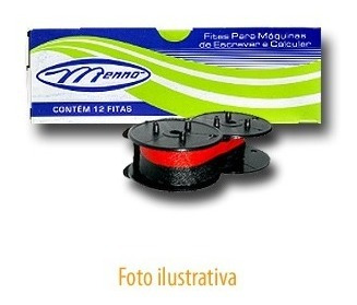 Fita Nylon Máq Calc Sharp Seiko Facit Citoh Ncr Preto Vermel