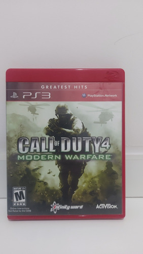 Call Of Duty 4 Modern Warfare Greatest Hits - Ps3