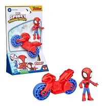 Comprar Figura Spidey Hombre Araña Con Motocicleta Hasbro 6cm F3714