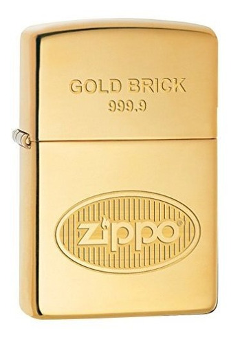 Encendedor Zippo: Ladrillo Dorado 999.9 - Latón Alto Pulido.