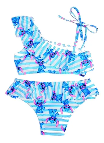 comprar Biquíni Infantil Cropped Lycra, Roupas Meninas Moda Praia