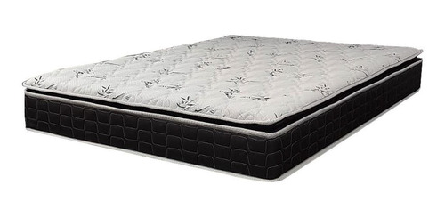 Colchon 2 Plazas D60  Pillow Top Espuma Soporte 130 Kg P/p