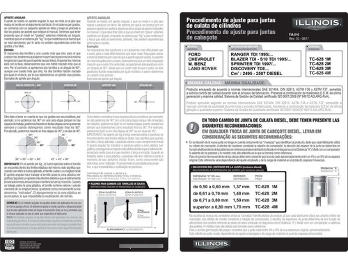 Jogo Juntas Sem Tc M.benz Sprinter 2.5/2.8 Powerstroke C/ret