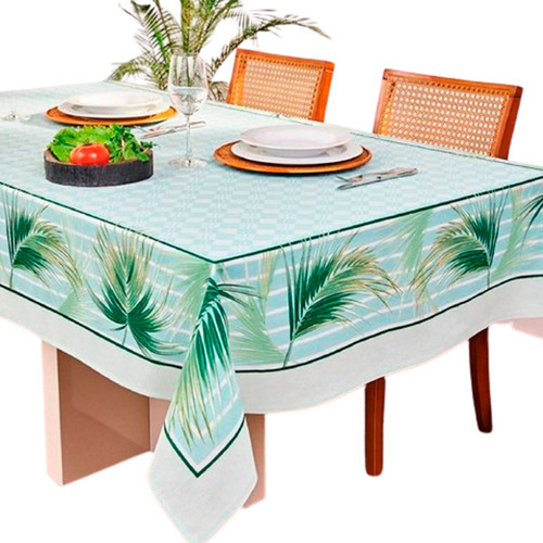 Toalha De Mesa Super Prática 8 Lugares 155x250cm Diversos 