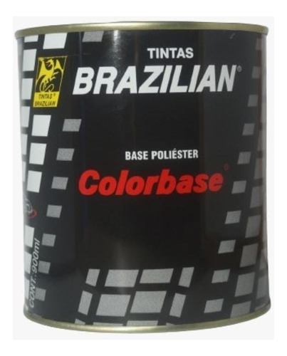 Tinta Base Poliéster Cinza Telerium Met Fiat 09 900ml Braz