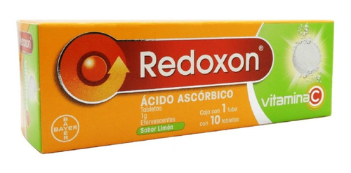 Redoxon Vitamina Limón C Caja Con 1 Tubo 10 Tabletas