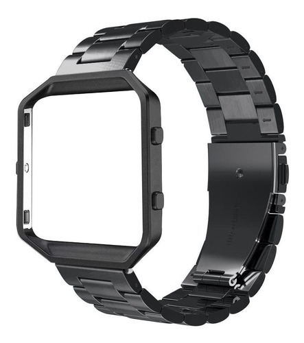 Malla Metalica Unisex Fitbit Blaze Tamano Adaptable Negra