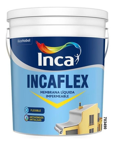 Membrana Líquida Impermeabilizante Inca Incaflex 4kg - Ltc