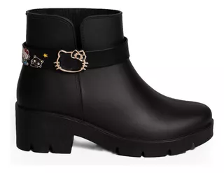 Botas Negras Lluvia Mujer Loly In The Sky Hello Kitty Sanrio