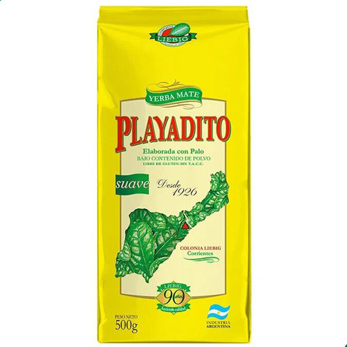 Yerba Mate Playadito Tradicional Paquete 500gr