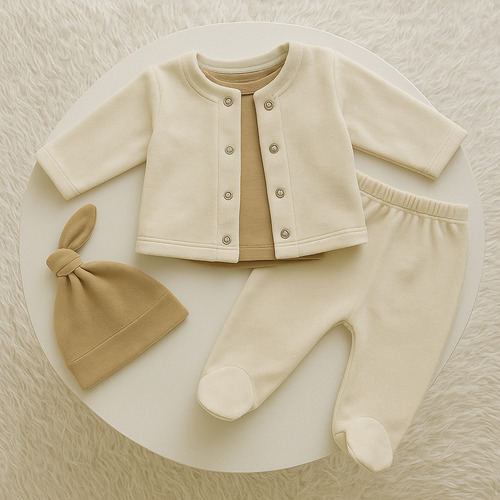 Conjunto Plush Bebe Campera Y Pantalon Rosa Bebe Abrigo Beba Rosa Hasta 3 Meses
