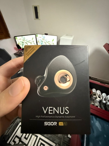 Fone De Ouvido Sgor Venus Hi Fi S/ Microfone Preto (Usado)
