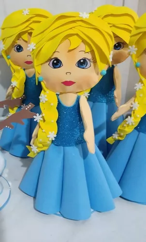 DIY COMPLETO - ARTE COM EVA - BONECA FROZEN - 