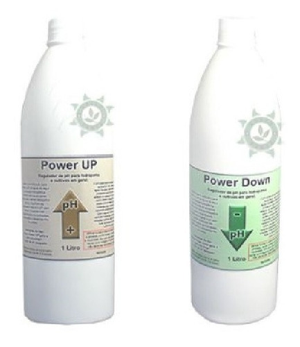 Kit Regulador Ph Up Down 1l Cultivo Indoor Hidroponia Grow