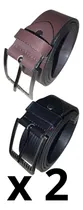 Comprar Correa Cinturón Negro Marrón Semi Cuero Caballeros Ajustable