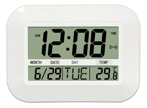 Gran Reloj De Pared Digital Con Despertador Termómetro