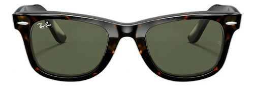 Óculos De Sol Ray-ban Wayfarer Rb2140 135931 Lente Verde