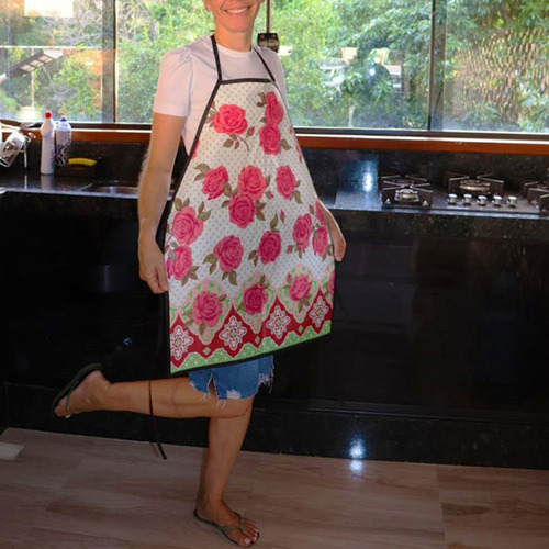 Avental Cozinha Impermeavel Estampados Não Molha Com Bolso Cor Estampado