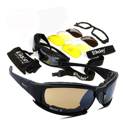 Gafas De Sol Deportivas, Militares, Moto, Ciclismo Daisy X7.