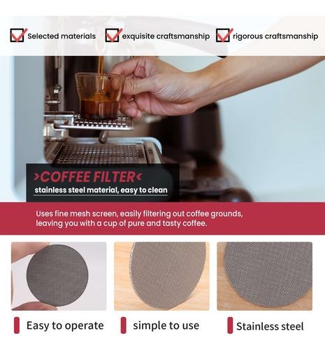 L Malla Filtrante G3coffee, Pantalla Reutilizable Para
