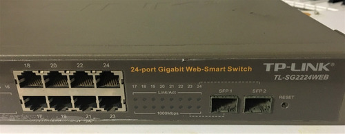 Imagen 1 de 5 de Switch Tp-link Tl-sg2224web Administrable