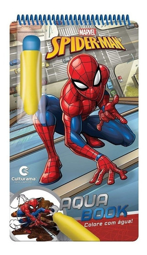 Aquabook Homem Aranha Disney Pinta Com Água Livro Capa Dura