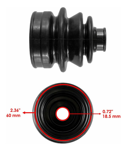 Bota Cubre Polvos Delanteros Para Yamaha Grizzly 550/700