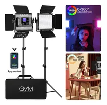 Comprar Gvm - Luz De Video Led Rgb, Kit De Iluminacion De Video De 2