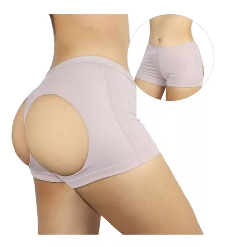 Short Calcinha Levanta Bumbum Empina Modela 2 Buracos Butt