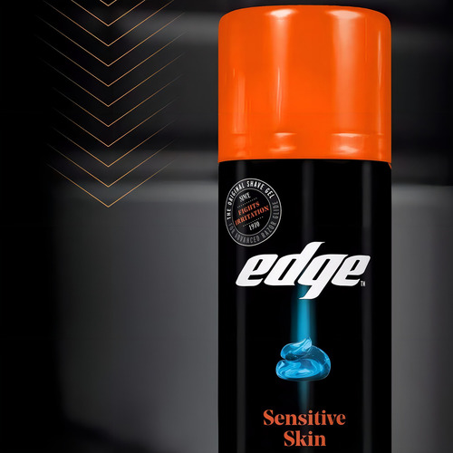 Gel De Afeitar Edge Sensitive 78g Pack De 2