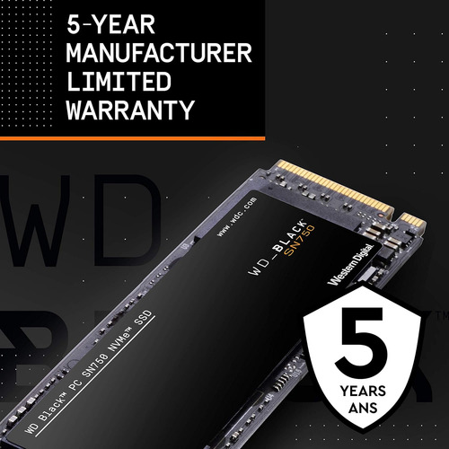 Ssd Wd_black Sn750 Nvme 2 Tb Gen3 Pcie, M.2 2280, 3d Nand