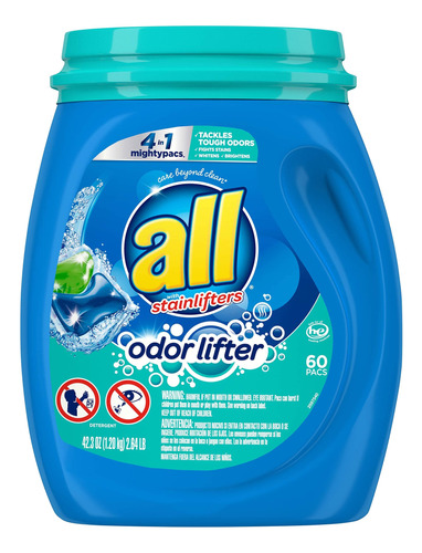 All Mighty Pacs - Detergente Para Ropa Sucia, Levantador De