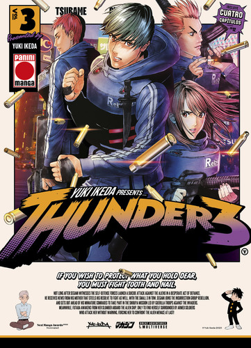 Thunder, 3 De 3, De Yuki Ikeda., Vol. 1. Editorial Panini Comics, Tapa Blanda En Inglés, 2025