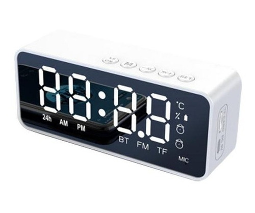 Reloj Despertador Digital Bocina Bluetooth Y Radio Fm