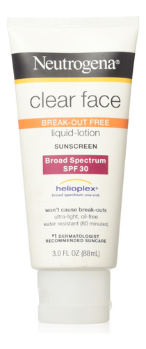 Neutrogena Protector Solar Facial Transparente Spf 30, 3 On.