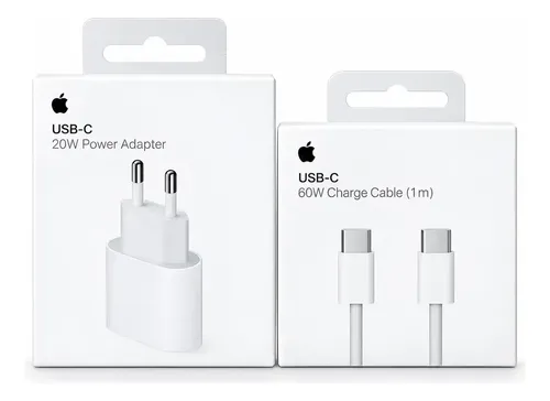 Carregador Apple Original Usb-c Para iPhone 15 16 17 18 Branco