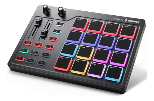 Donner Midi Pad Beat Maker Con 16 Almohadillas