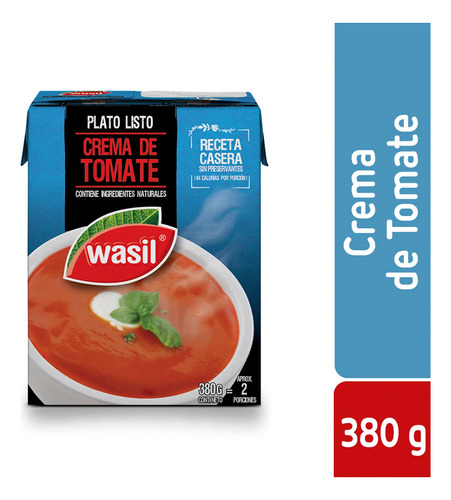 Crema De Tomates Wasil 380 Gr(5 Unidad) Super