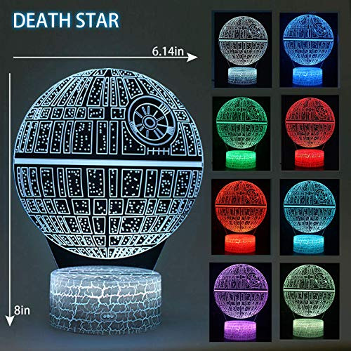 Paquete De 4 Luces De Noche 3d 3d Led 3d Star Wars Lámpara I