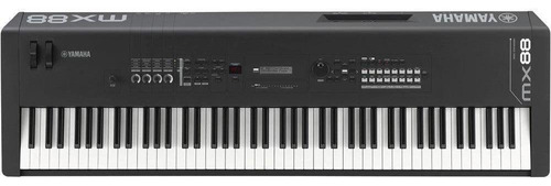 Teclado Yamaha Sintetizador Mx88 Bk 88 Teclas Preto