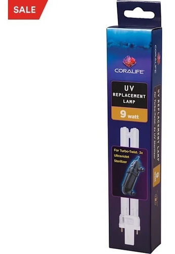 Coralife Bombillo Uv Acuarios Fuentes 9 Watt