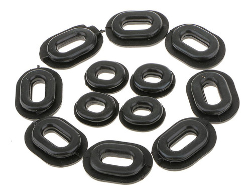 Ojales Negros De Cubierta Lateral De Goma 120pcs Para El