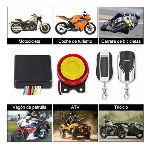Alarma Antirrobo Para Motocicleta, Arranque Remoto, Control