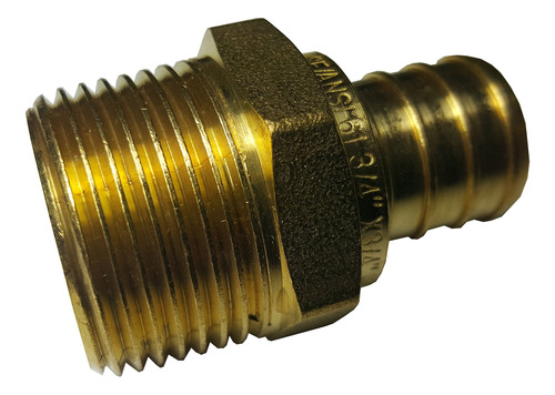 5piezas 3/4  Pex X 3/4  Macho Npt Roscado Adapter-brass Cri