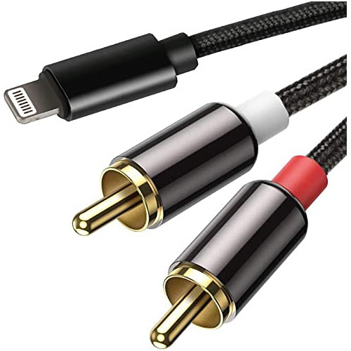 [certificado Apple Mfi] Cable Lightning A Rca Para iPhone Ip