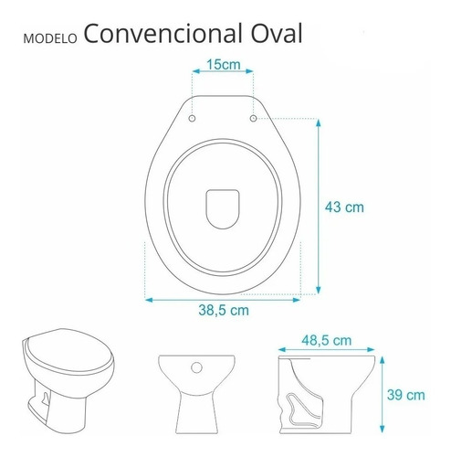 Tampa Assento Vaso Sanitário Herc Universal Tipo Deca Celite