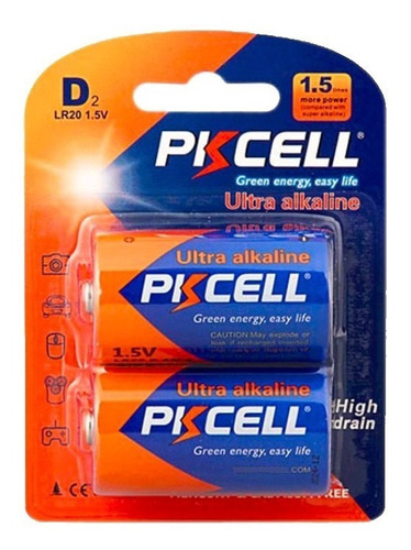 Bateria Pkcell C Ultra Alkalina Blister 2 Unidades