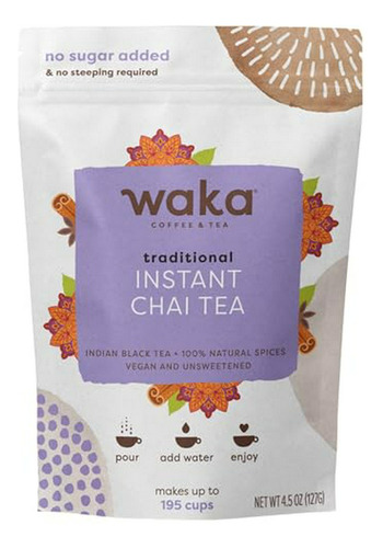 Té Chai Instantáneo, Especias Naturales, Vegano, Sin Azúcar