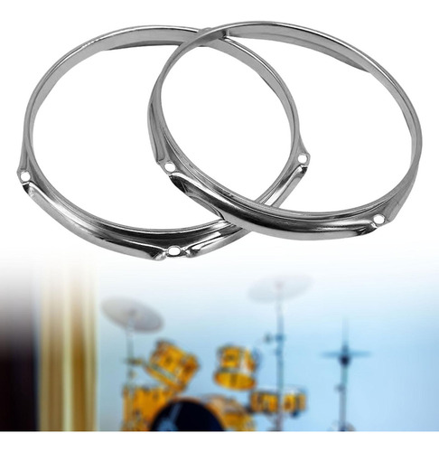 Ri 2pcs Juego De Aro De Bombo Accesorios 14 Pulgadas 6